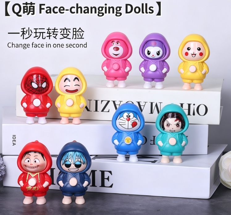 Face Changing Keychain