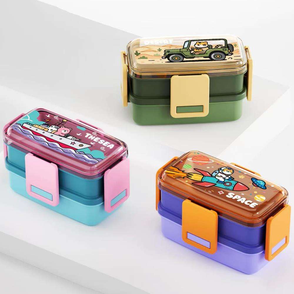 DOUBLE DECKER STAINLESS STEEL TIFFIN