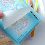 Cute Creamy Bear Sticky Note With Pen