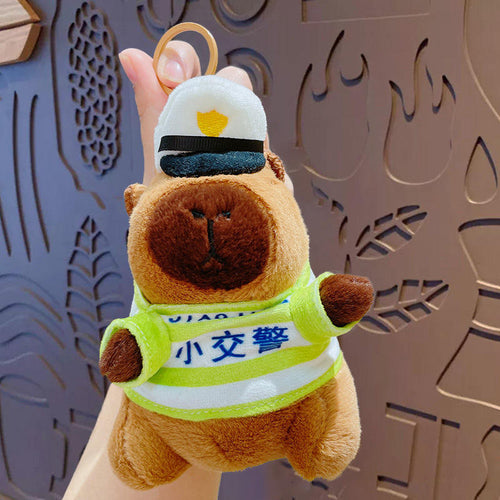 Capybara Plush Keychain