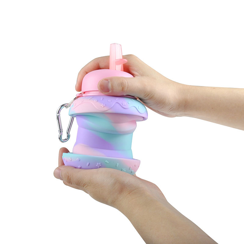 Silicon Collapsible Sipper Bottle (600 ml)