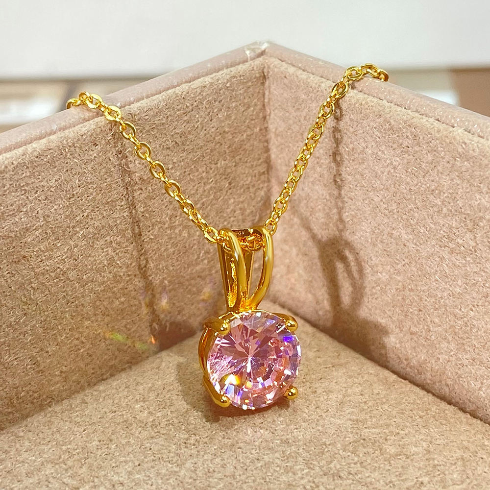 Pink Diamond Necklace