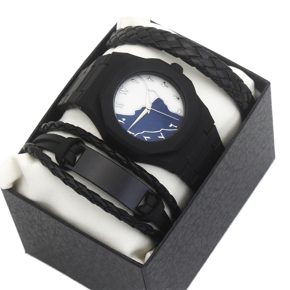 Men's Watch and Bracelet Set