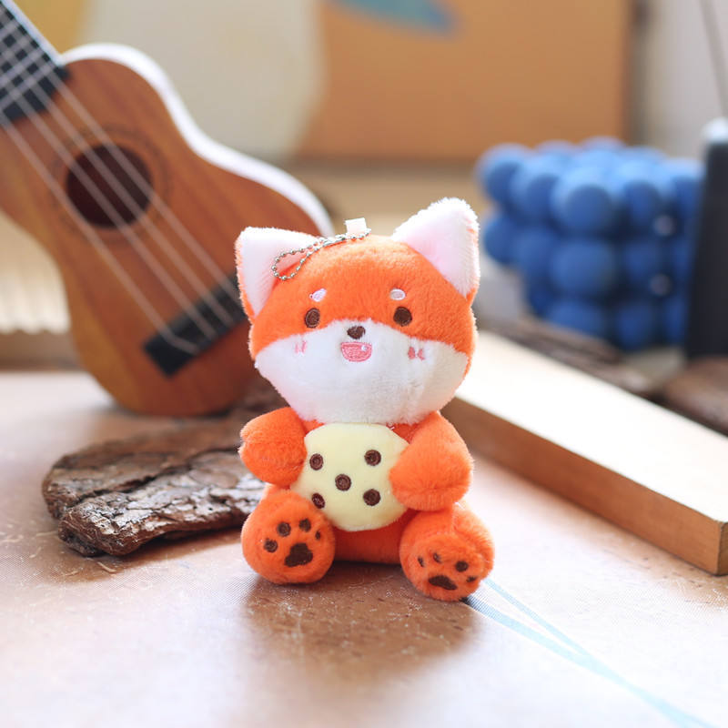 Teddy With Cookie Soft toy Keychain