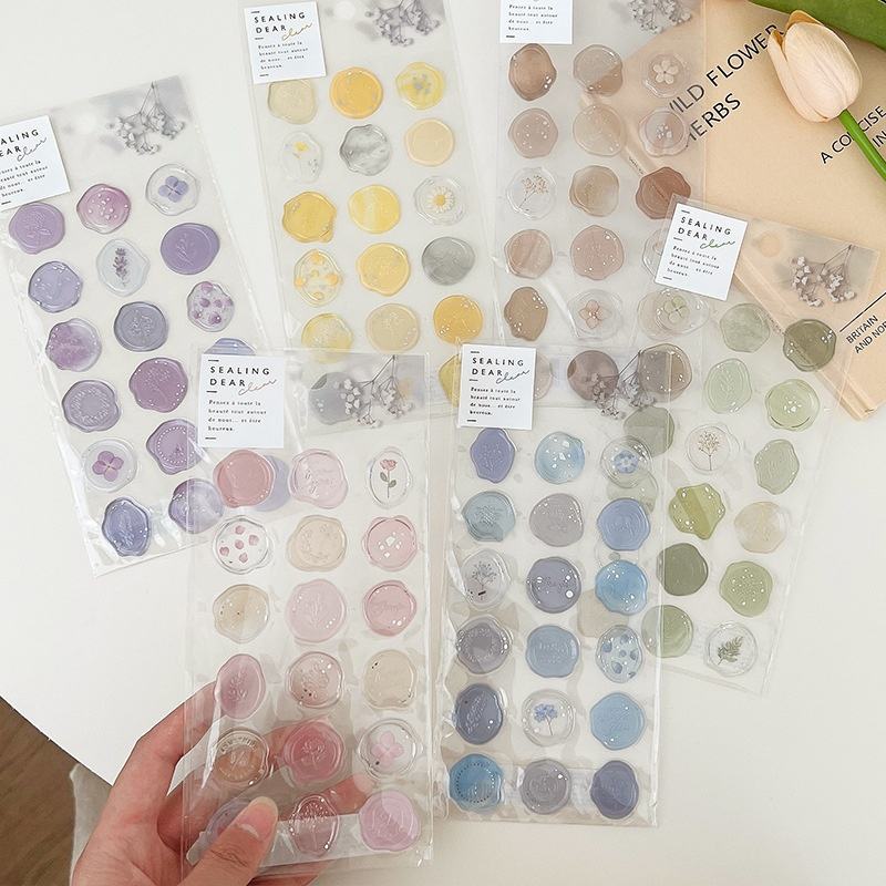 Transparent Wax Sealed Stickers