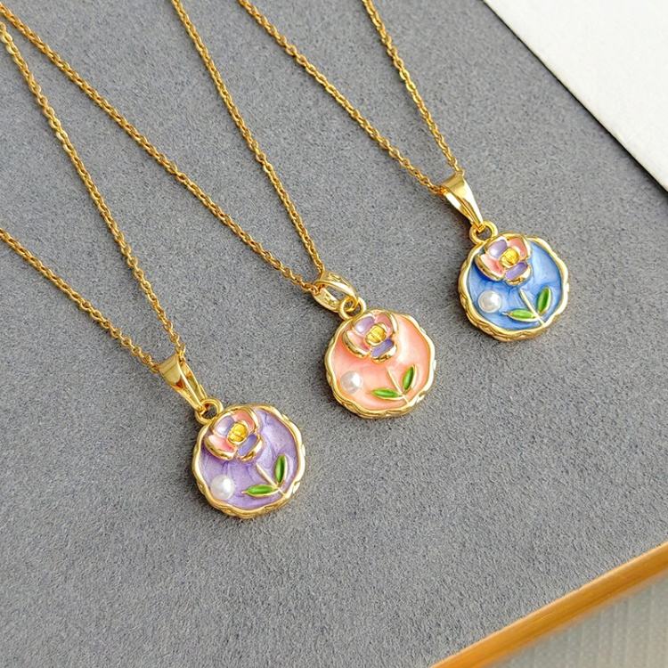 Enamel Resin Necklace