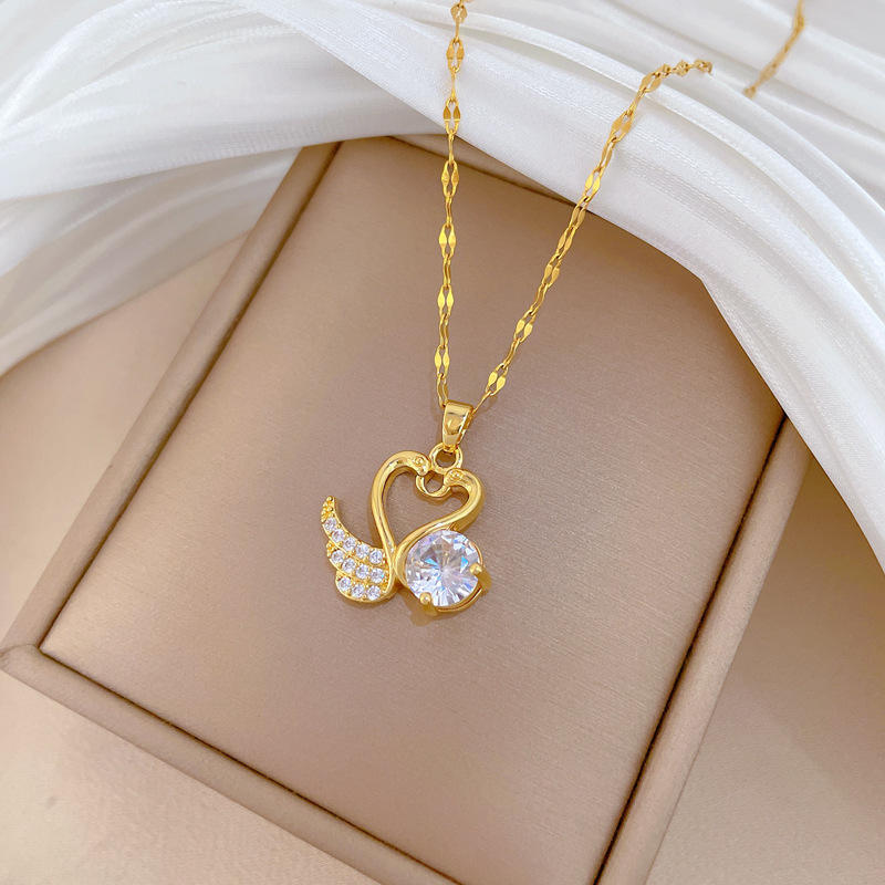 Swan Pendant Necklace