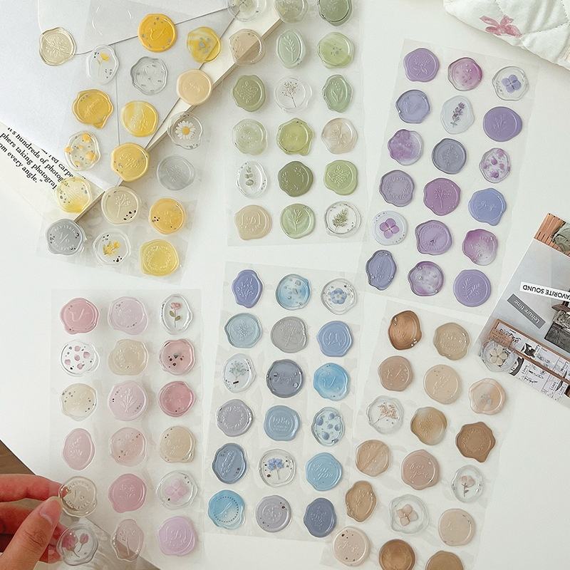 Transparent Wax Sealed Stickers