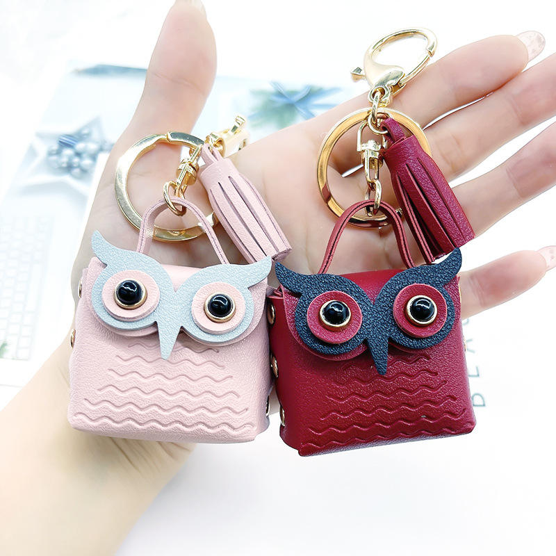 Owl Pouch Keychain