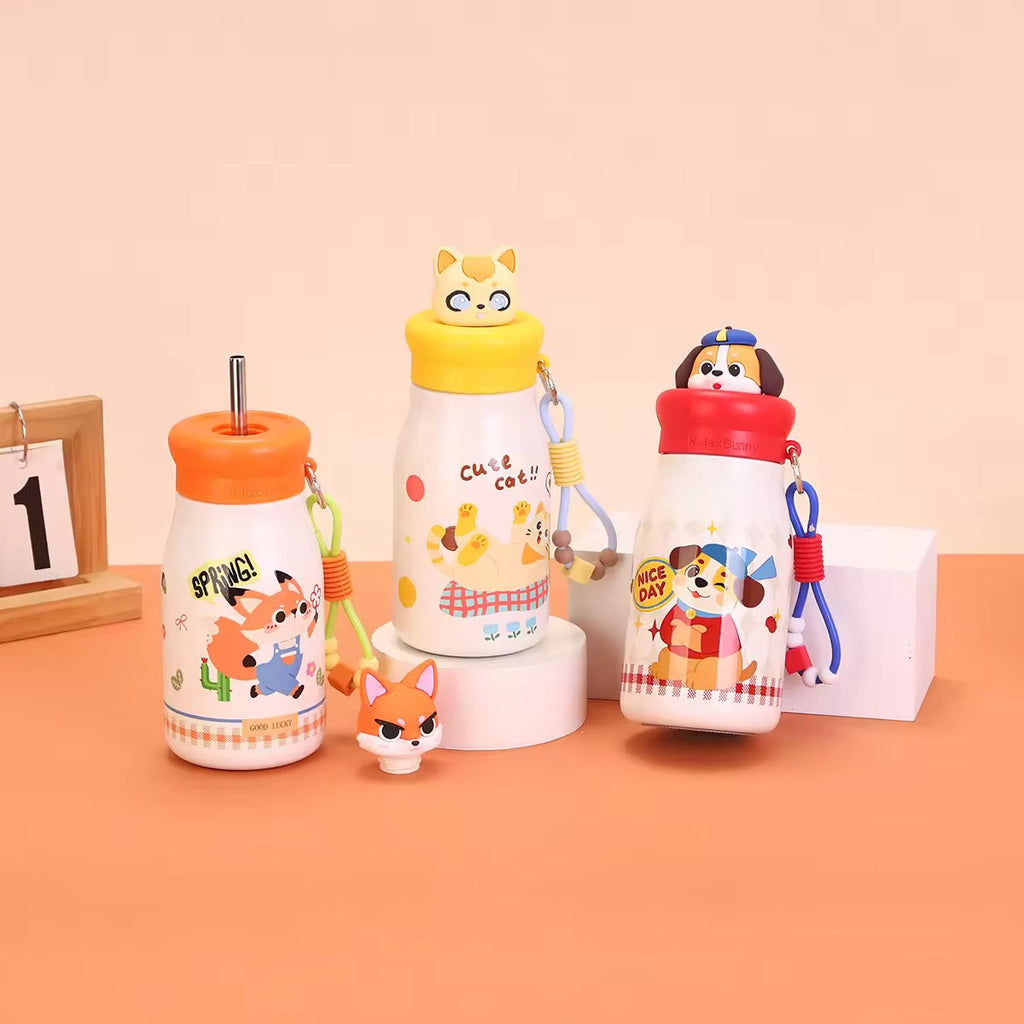 Animal Theme Fancy Sipper Bottle