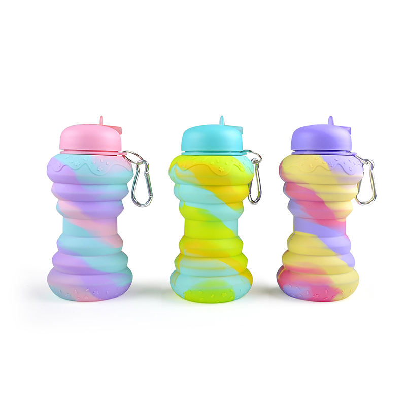 Silicon Collapsible Sipper Bottle (600 ml)