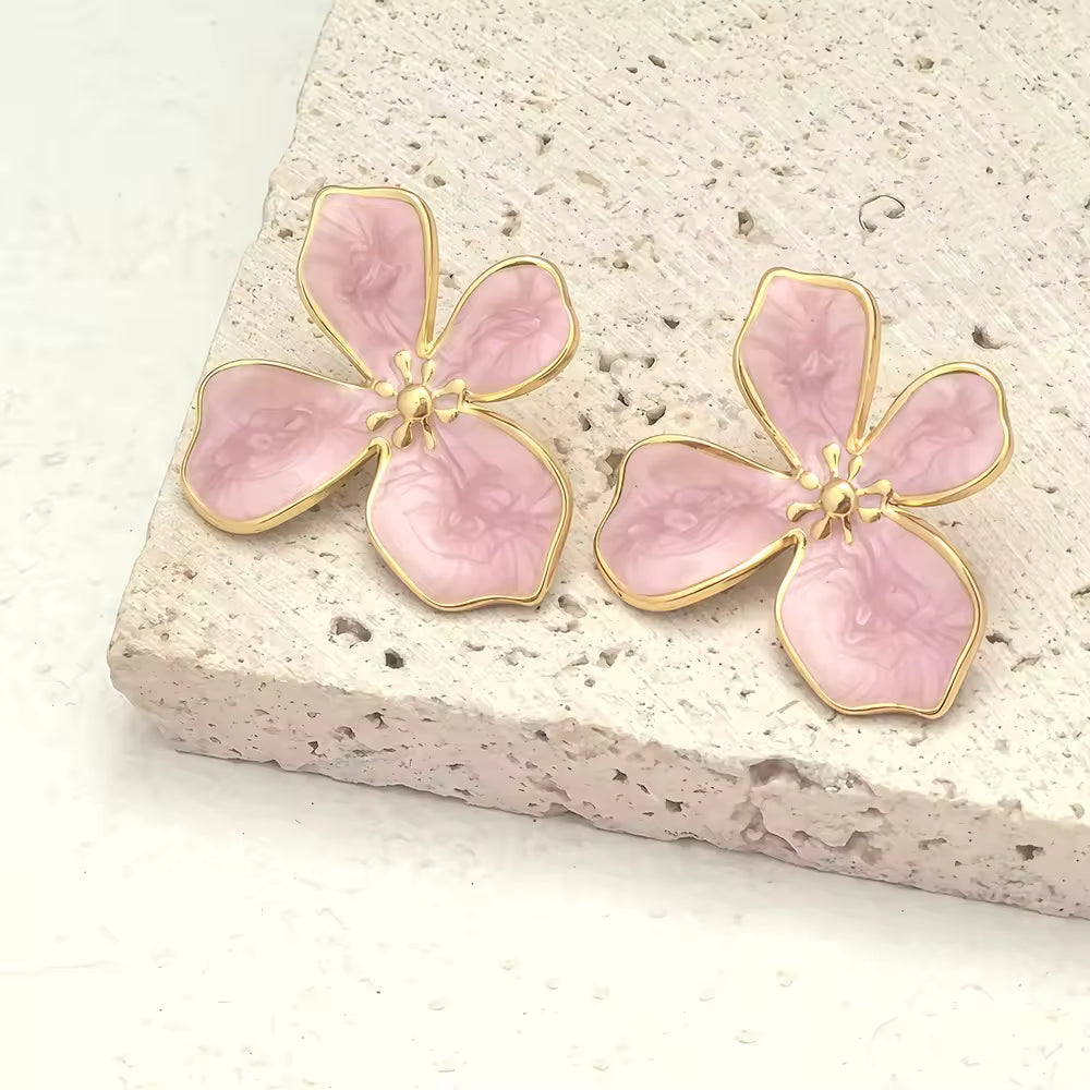Four Petal Flower Earring