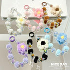 Crochet Flower Phone Charm