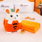 Cute Fruit Plushies With Blanket