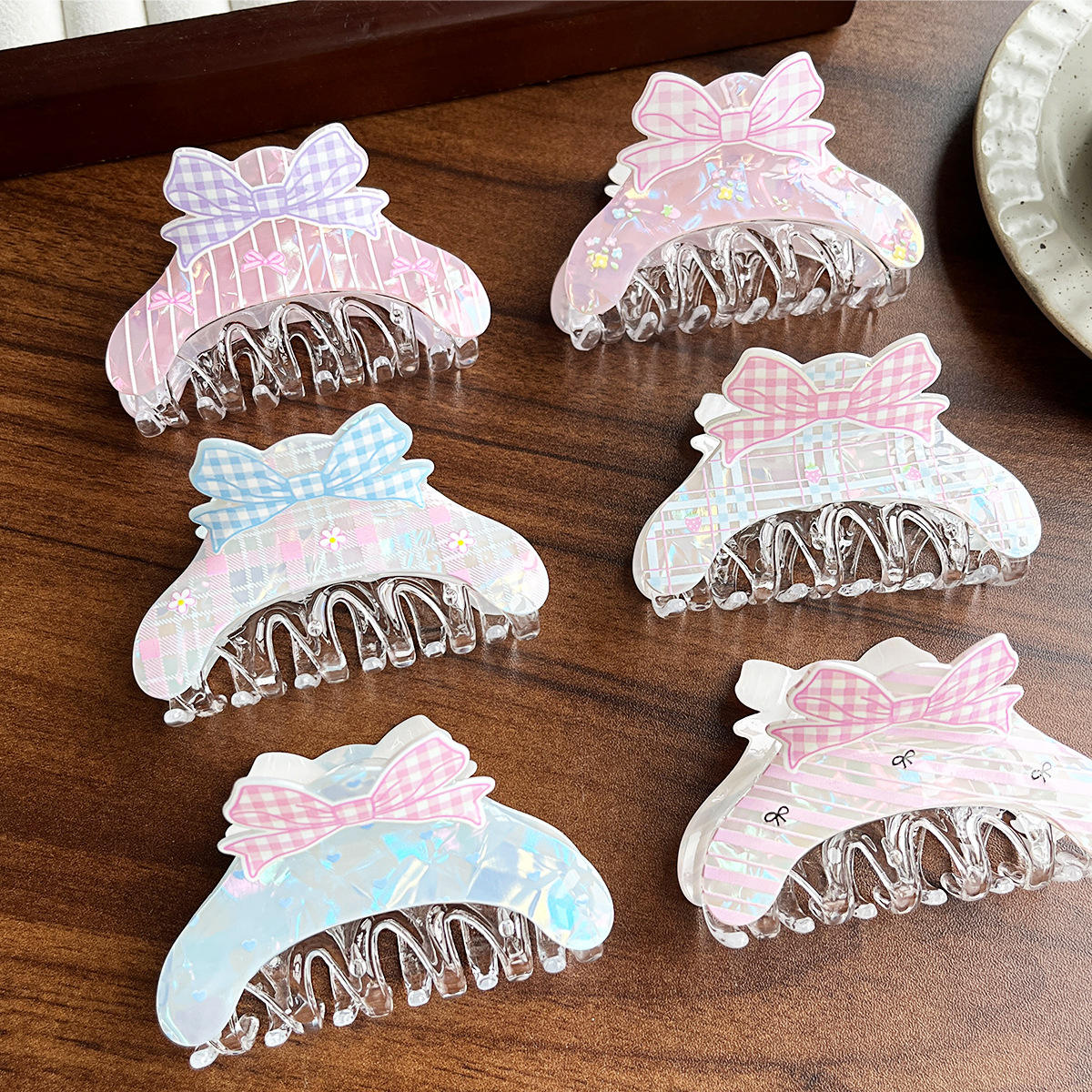 Pinterest Bow Print Claw Clip
