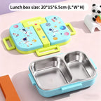 Stainless Steel 2 Compartment Box