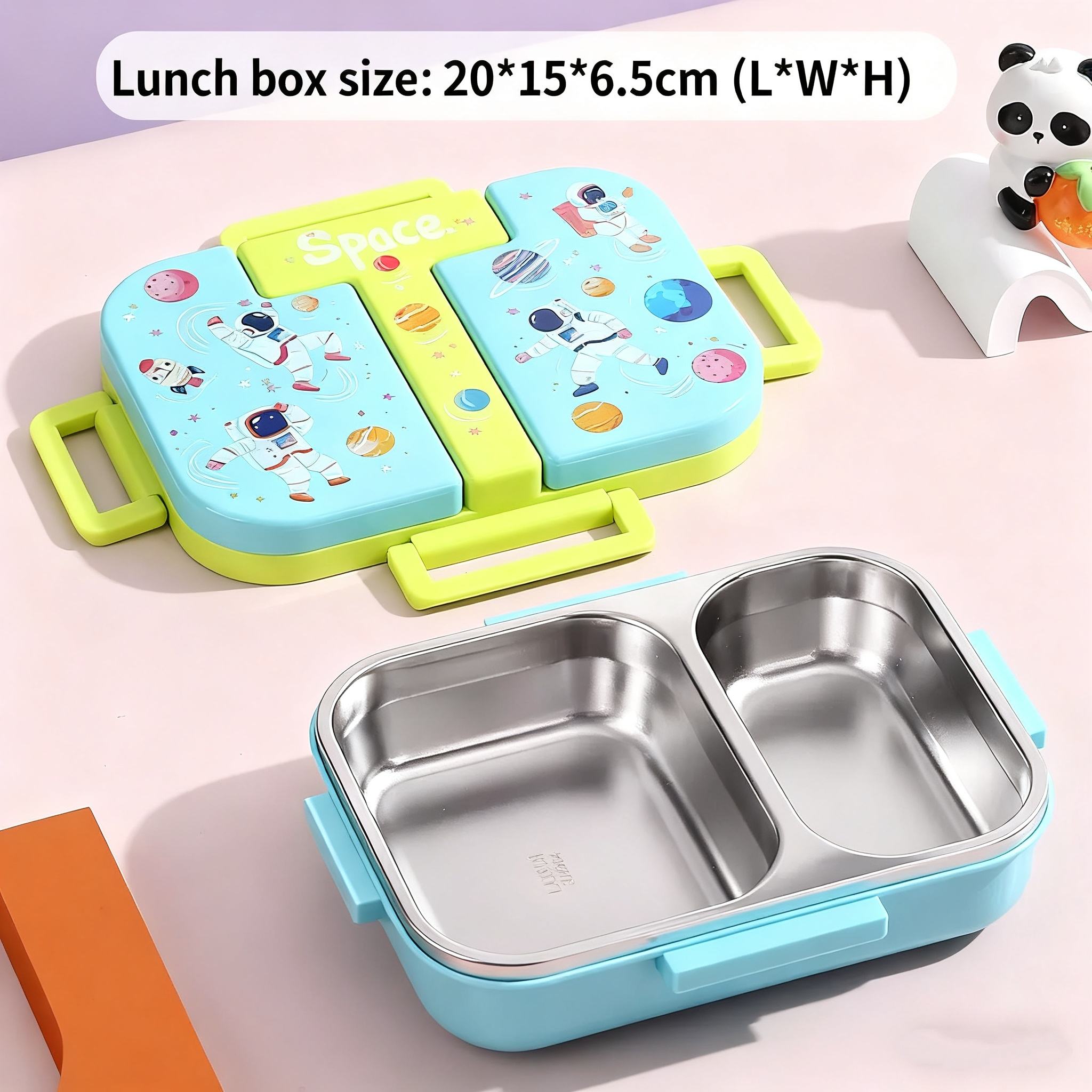 Stainless Steel 2 Compartment Box