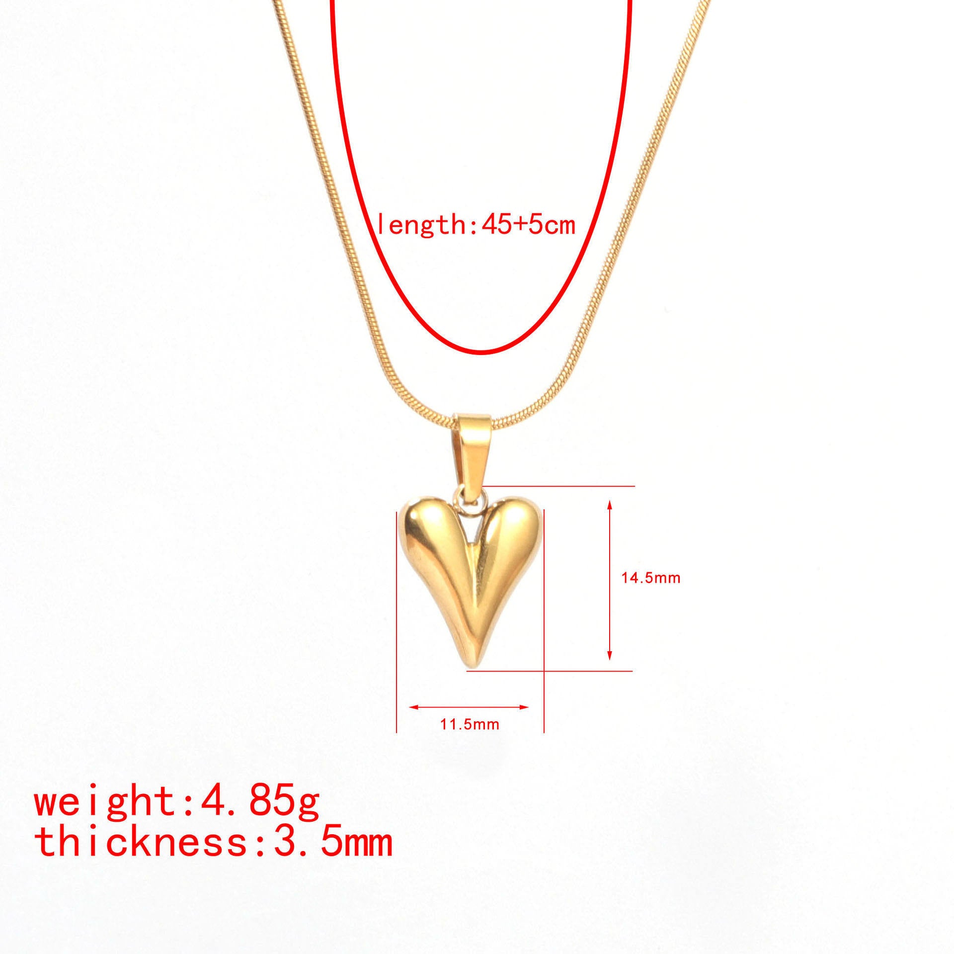 BIG HEART NECKLACE