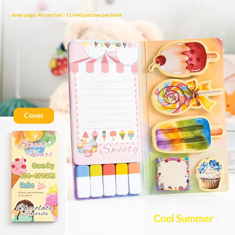 Coffee Bakery Theme Sticky Notes Set ( 1pc )