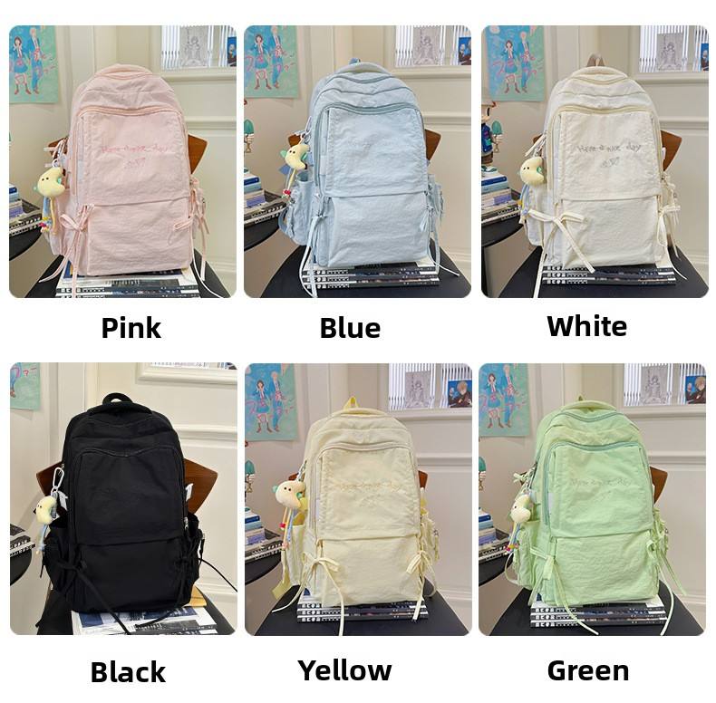 Korean Backpack With A Charm