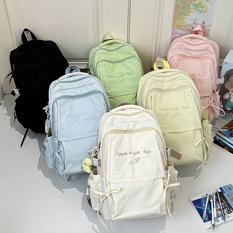 Korean Backpack With A Charm