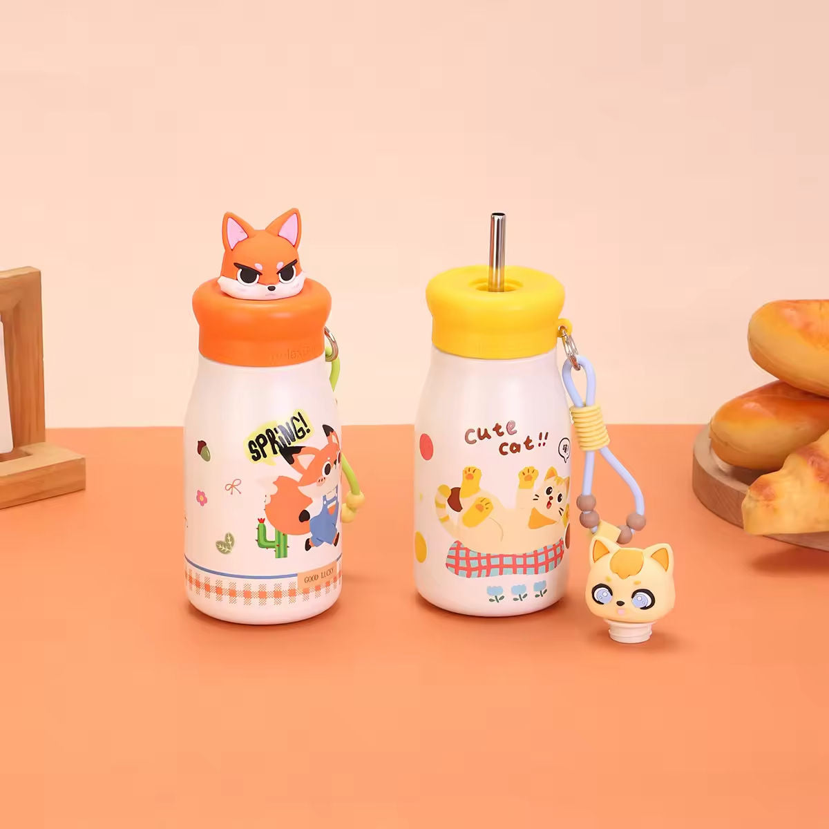 Animal Theme Fancy Sipper Bottle