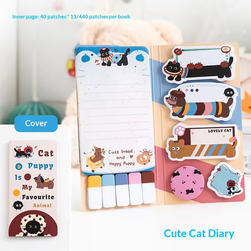 Coffee Bakery Theme Sticky Notes Set ( 1pc )
