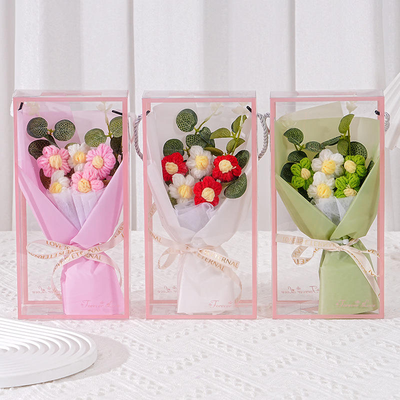 3 Crochet Flower Bouquet