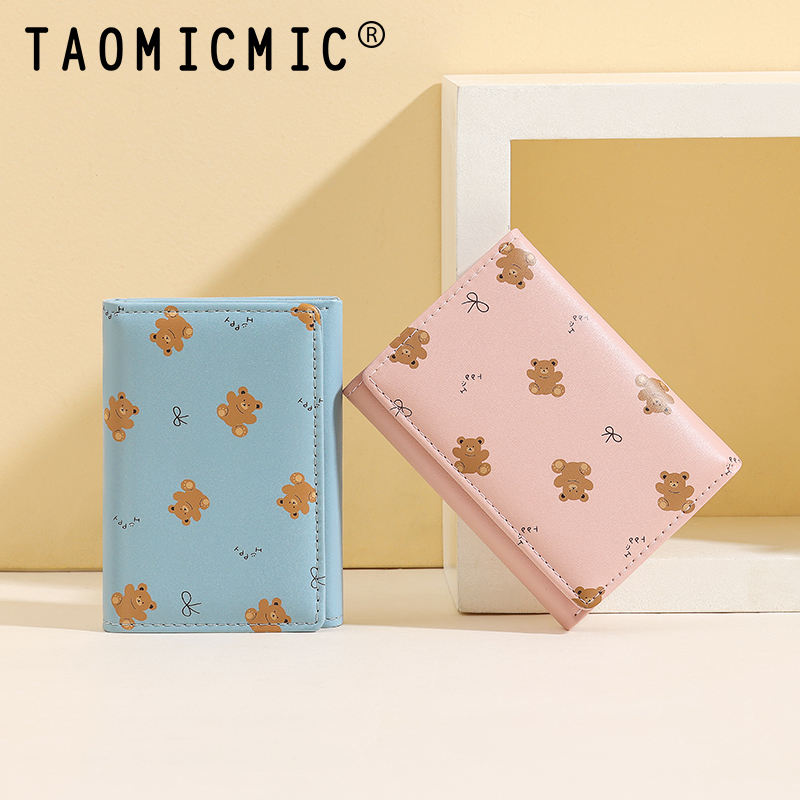 Teddy Print Wallet