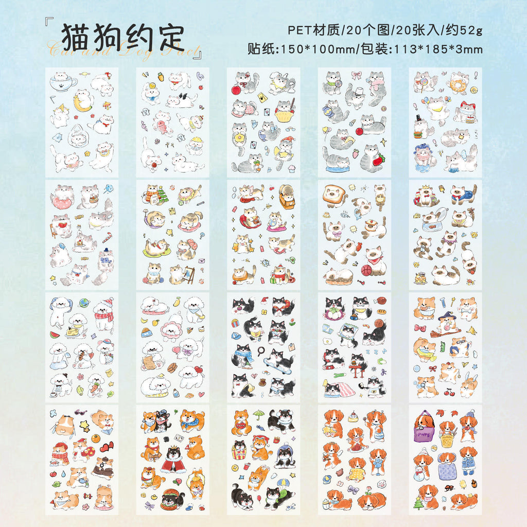 Cute Pet Cartoon Stickers