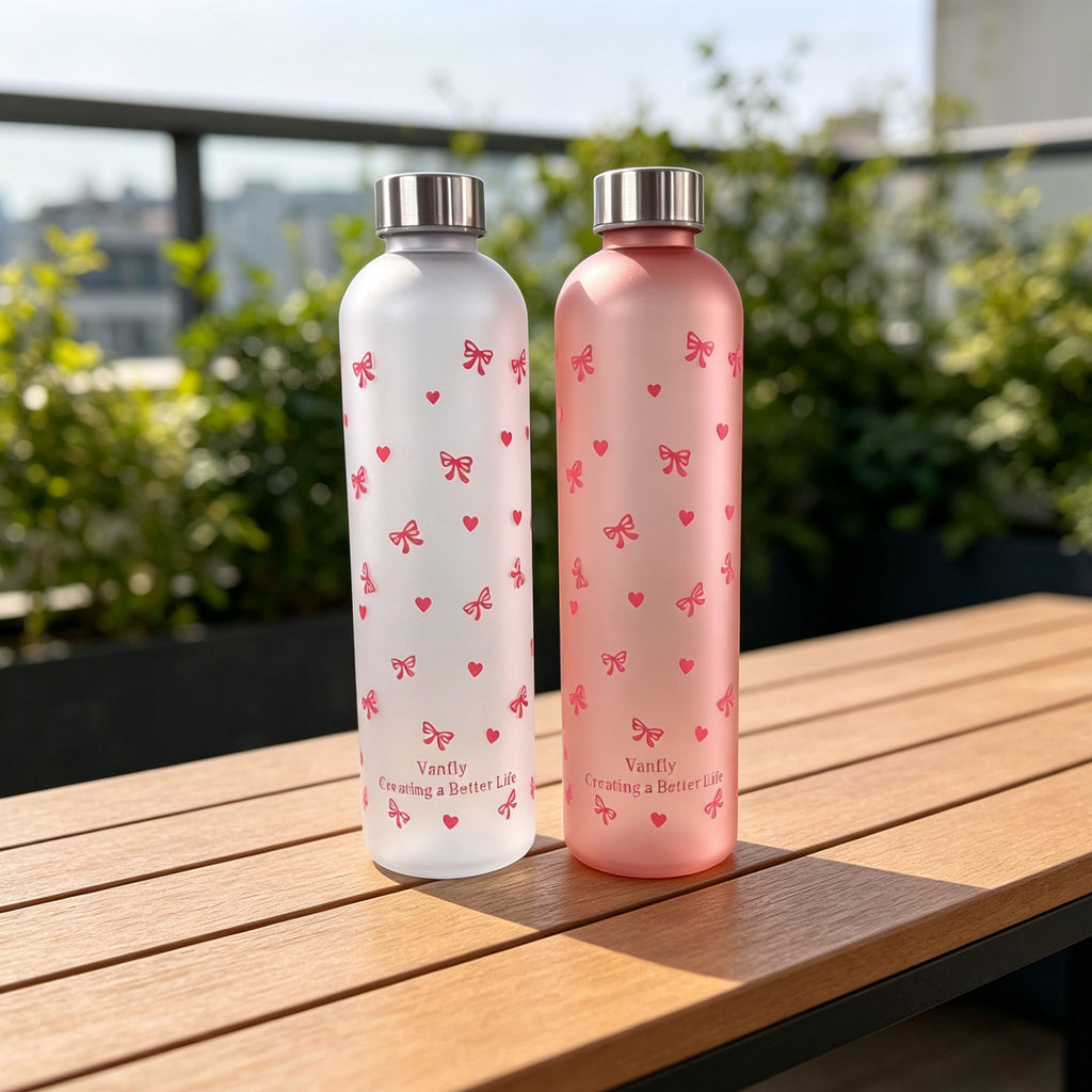 Fruity Print Kawaii Plastic Bottle (Random)