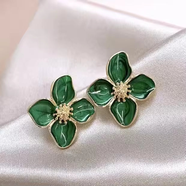 Four Petal Flower Earring