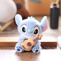 Stitch With Guitar Plush Keychain
