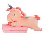 Unicorn Plushies With Blanket