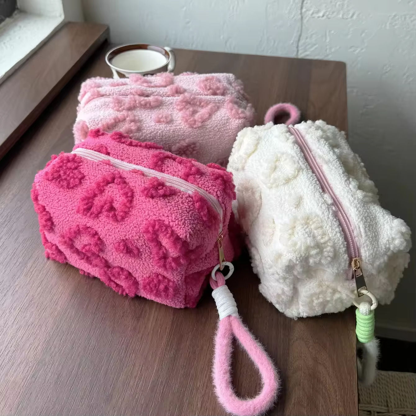 Heart Shaped Cosmetic Pouch