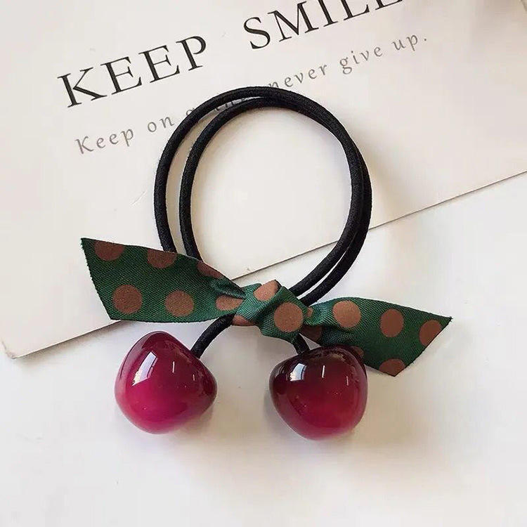 Cherry Charm Scrunchies