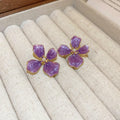 Four Petal Flower Earring