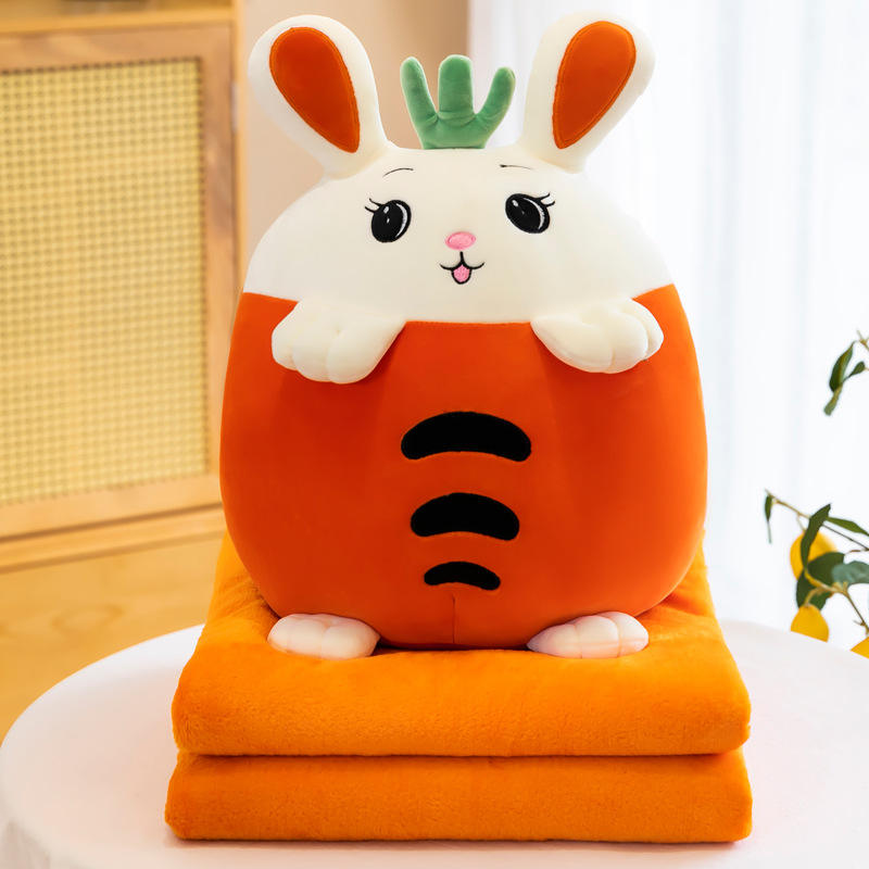 Cute Fruit Plushies With Blanket