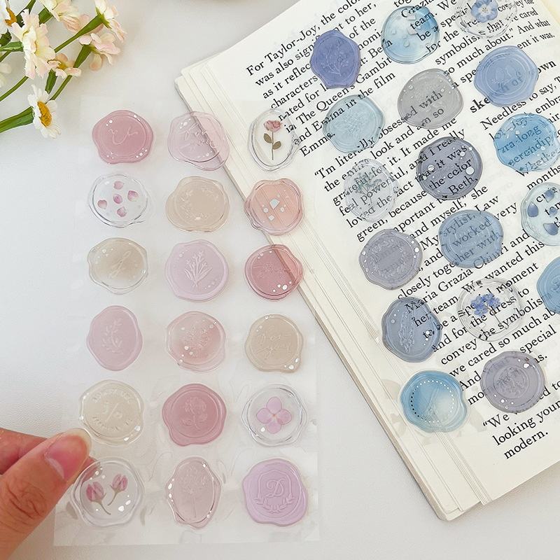 Transparent Wax Sealed Stickers