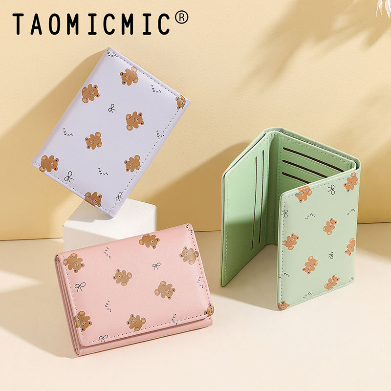 Teddy Print Wallet