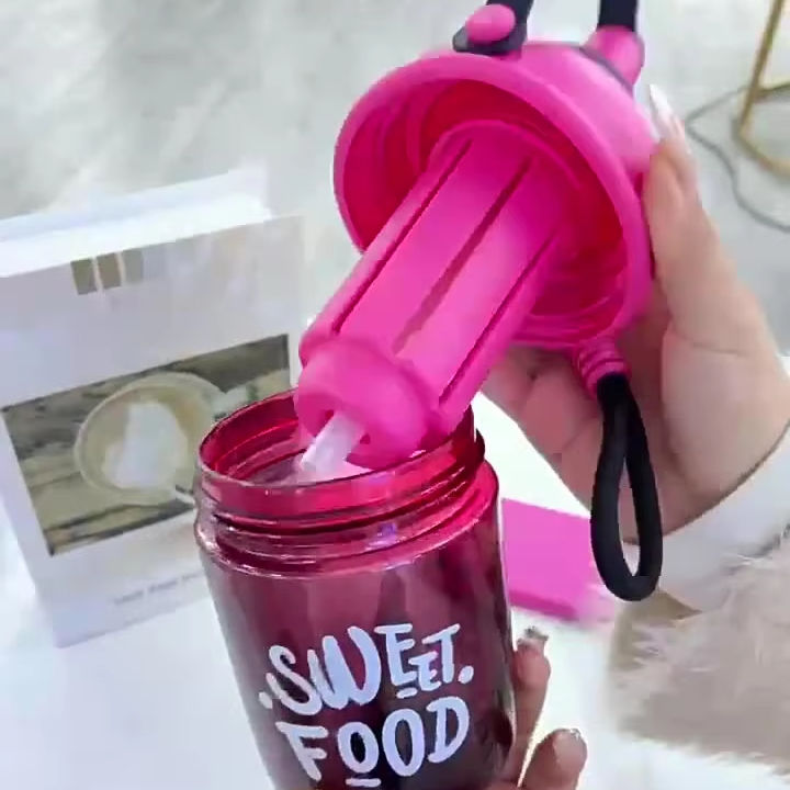 Fancy Plastic Water Bottle (550 ML)
