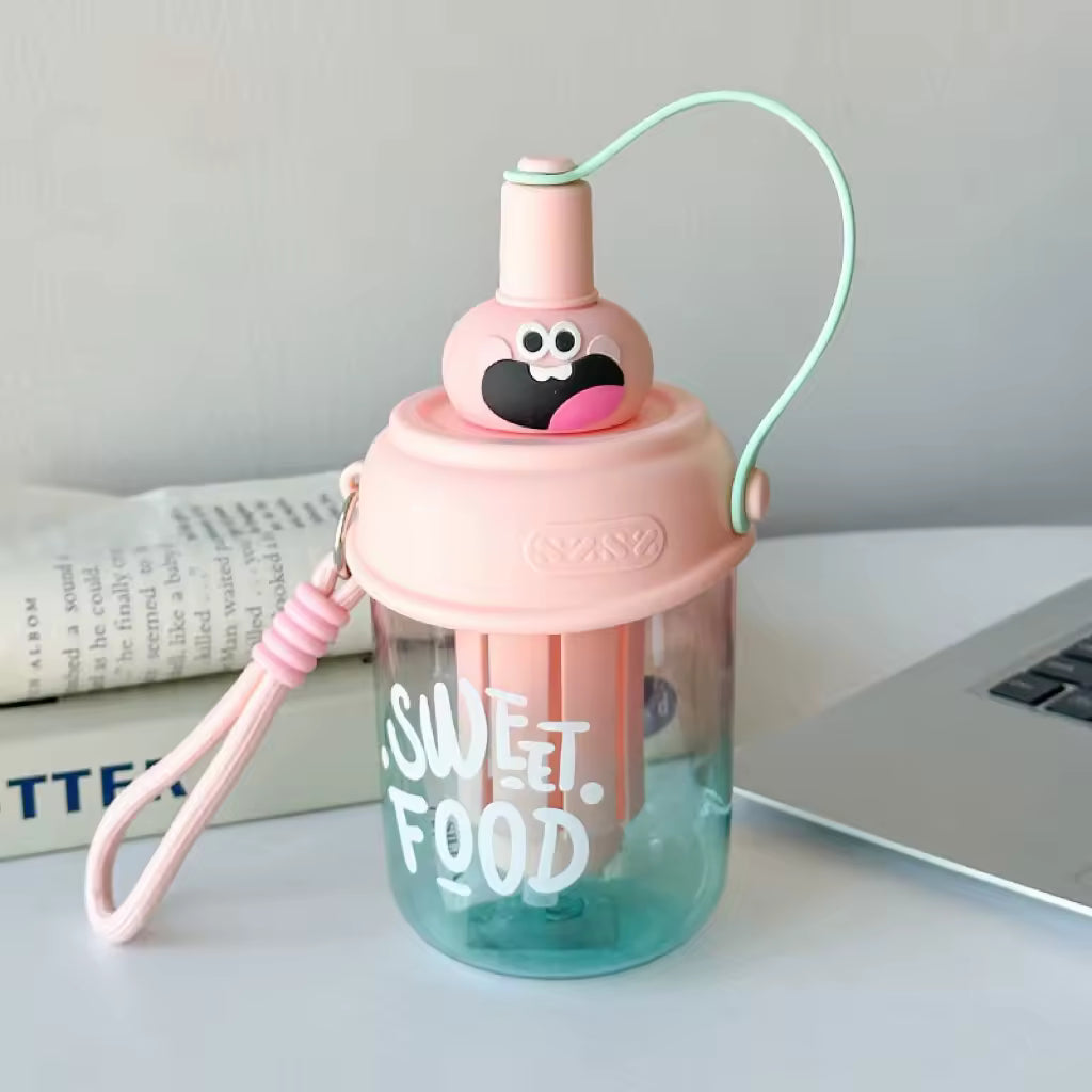 Fancy Plastic Water Bottle (550 ML)