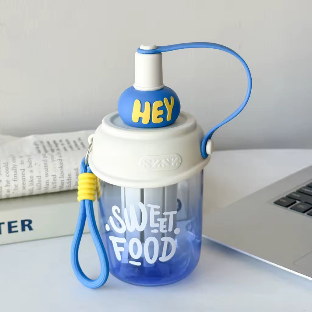 Fancy Plastic Water Bottle (550 ML)