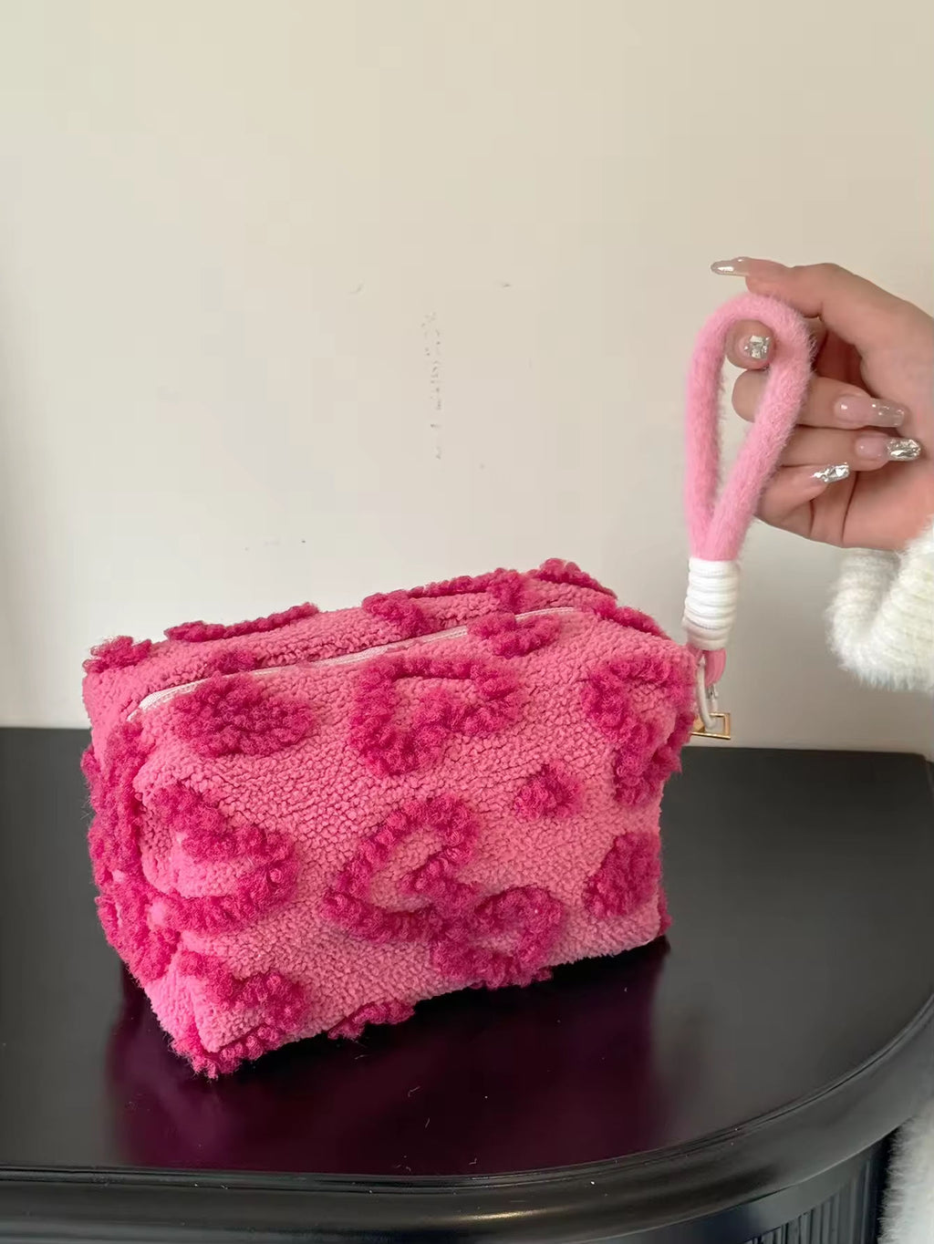 Heart Shaped Cosmetic Pouch