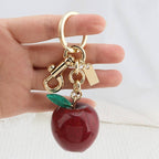 Crystal Cherry&Apple Keychains