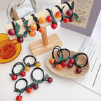 Cherry Charm Scrunchies