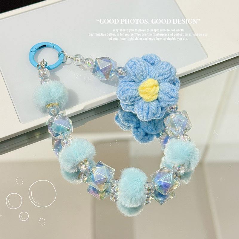 Crochet Flower Phone Charm