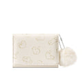Cat Print with Pom Pom Wallet