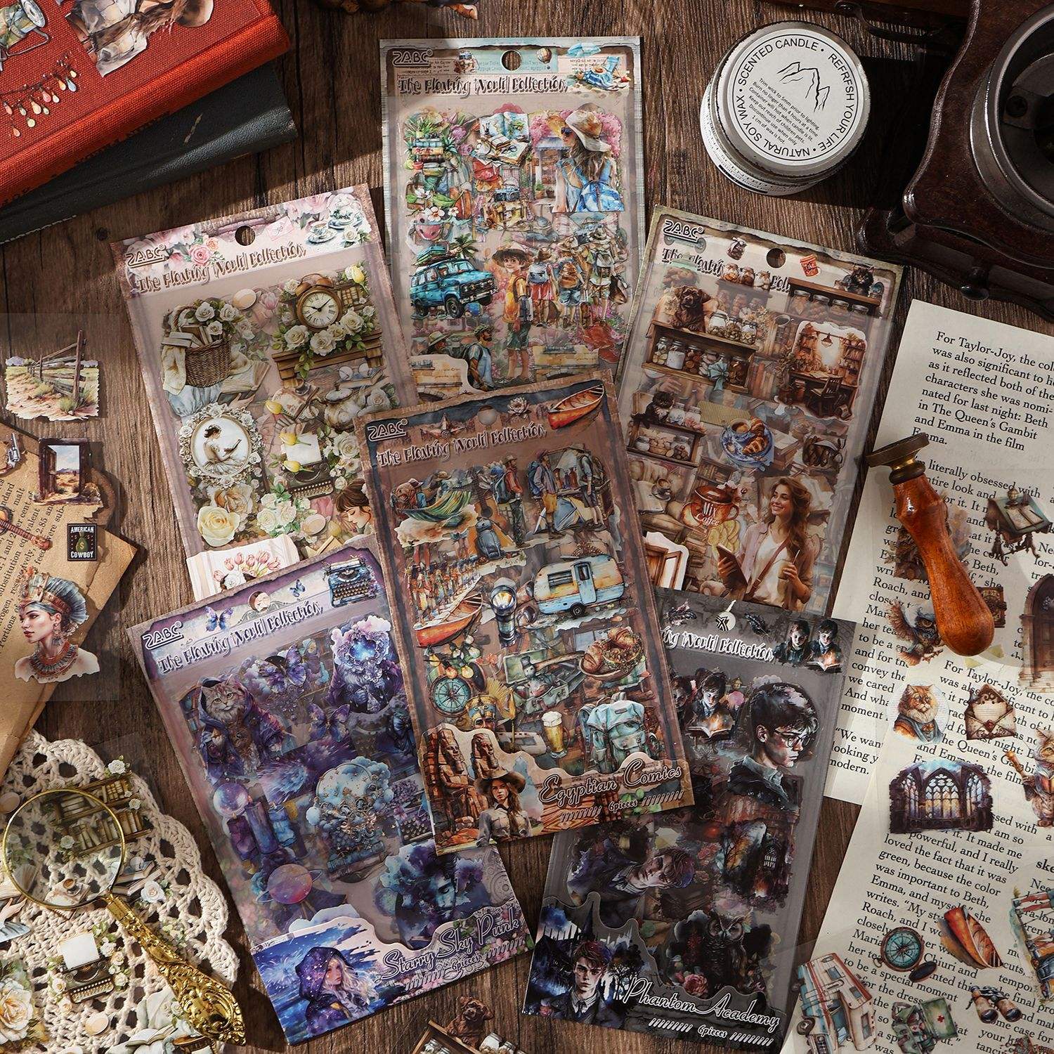 Vintage Series Of Exquisite Die-cut Stickers