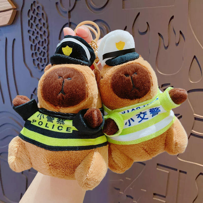 Capybara Plush Keychain